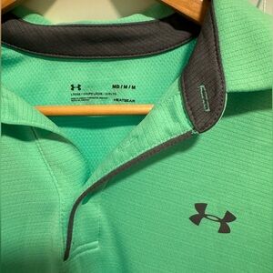 Green Under Armour polo
